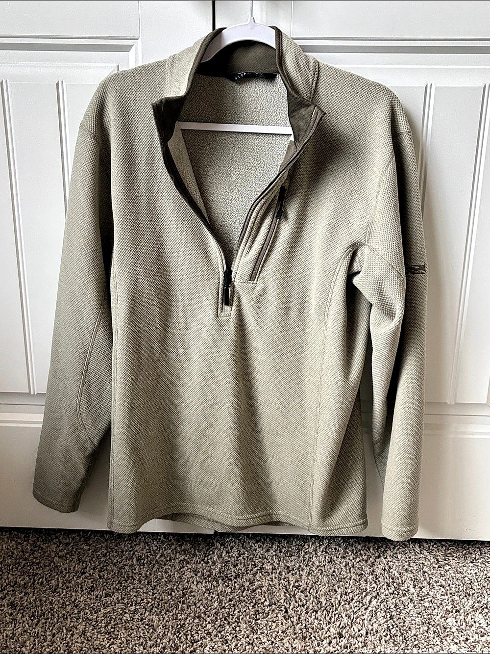 Sitka Snowcrest Half-Zip Fleece Pullover Green Medium